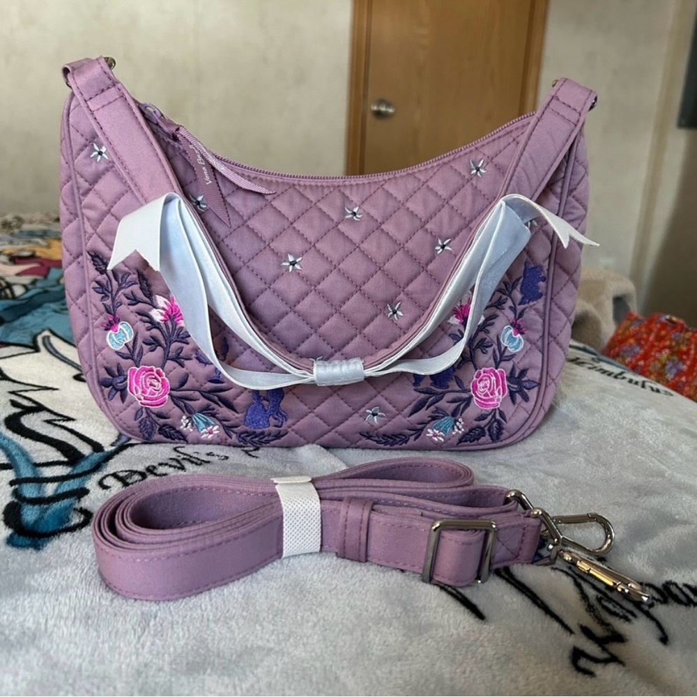 Vera Bradley Disney Frannie Crescent Crossbody in Literary Belle NWOT - Picture 6 of 6